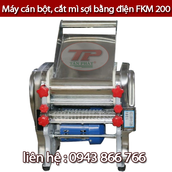 MÁY CÁN BỘT CẮT SỢI MÌ BẰNG ĐIỆN FKM200