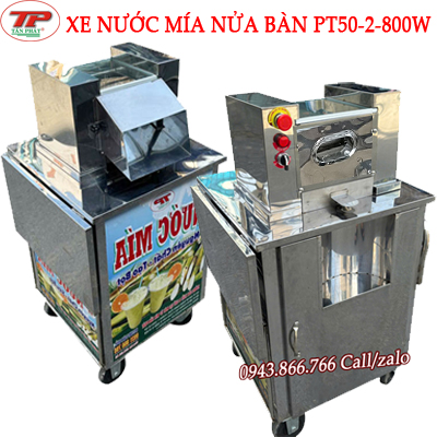 MÁY ÉP MÍA NỬA BÀN PT50-2-800W CÓ BÀN GẬP